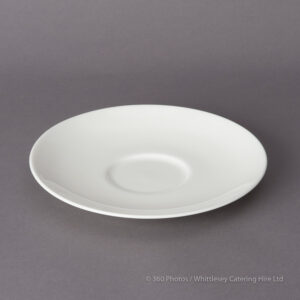 White China Cappuccino Saucer (packed in 10s)