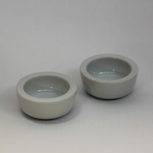 White China Salt/Pepper Pinch Pots pair