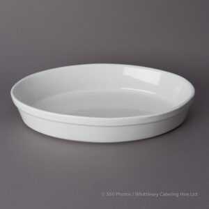 White China Vegetable Dish 14" Oval