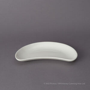 White China Crescent Dish